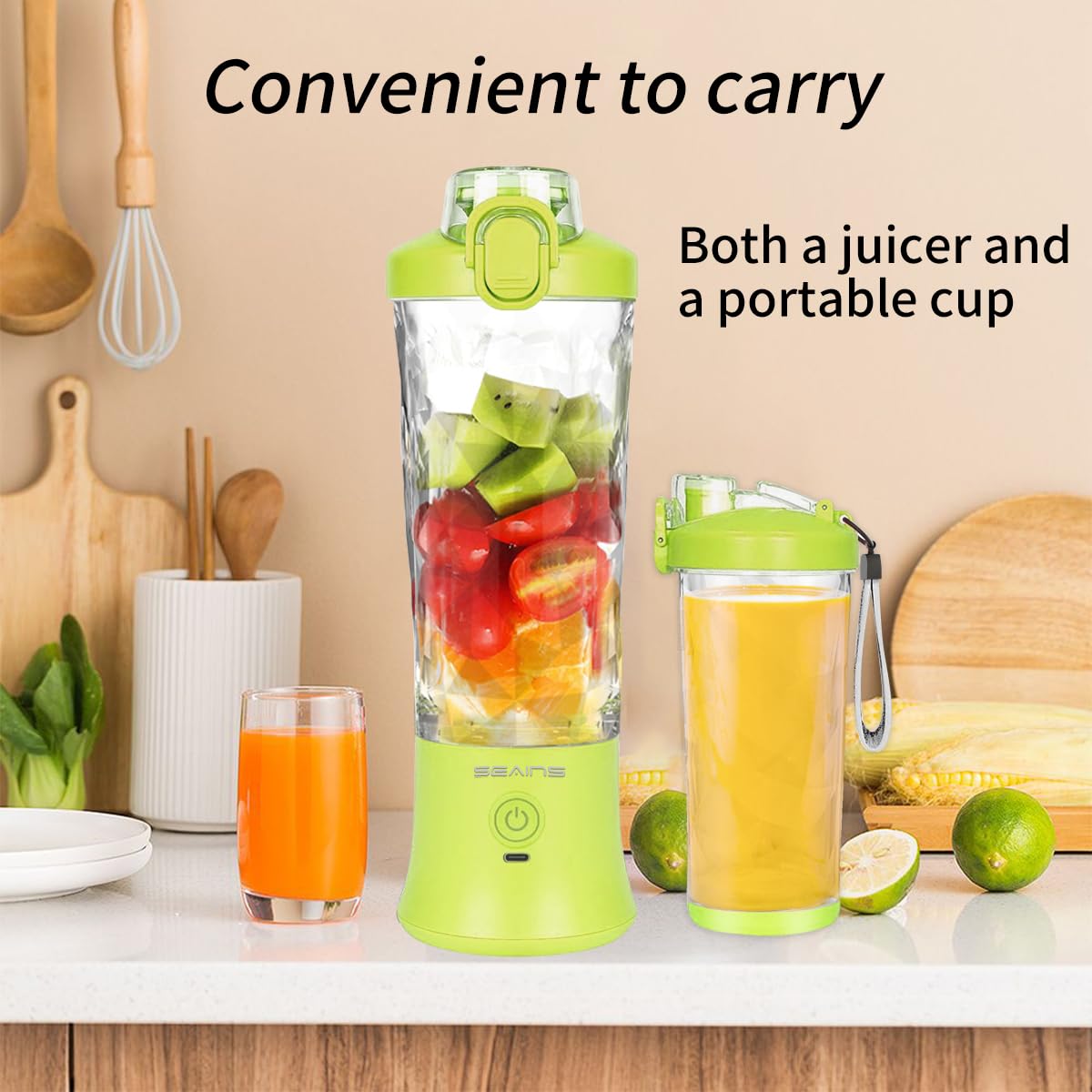 Portable USB Blender with Travel Cup