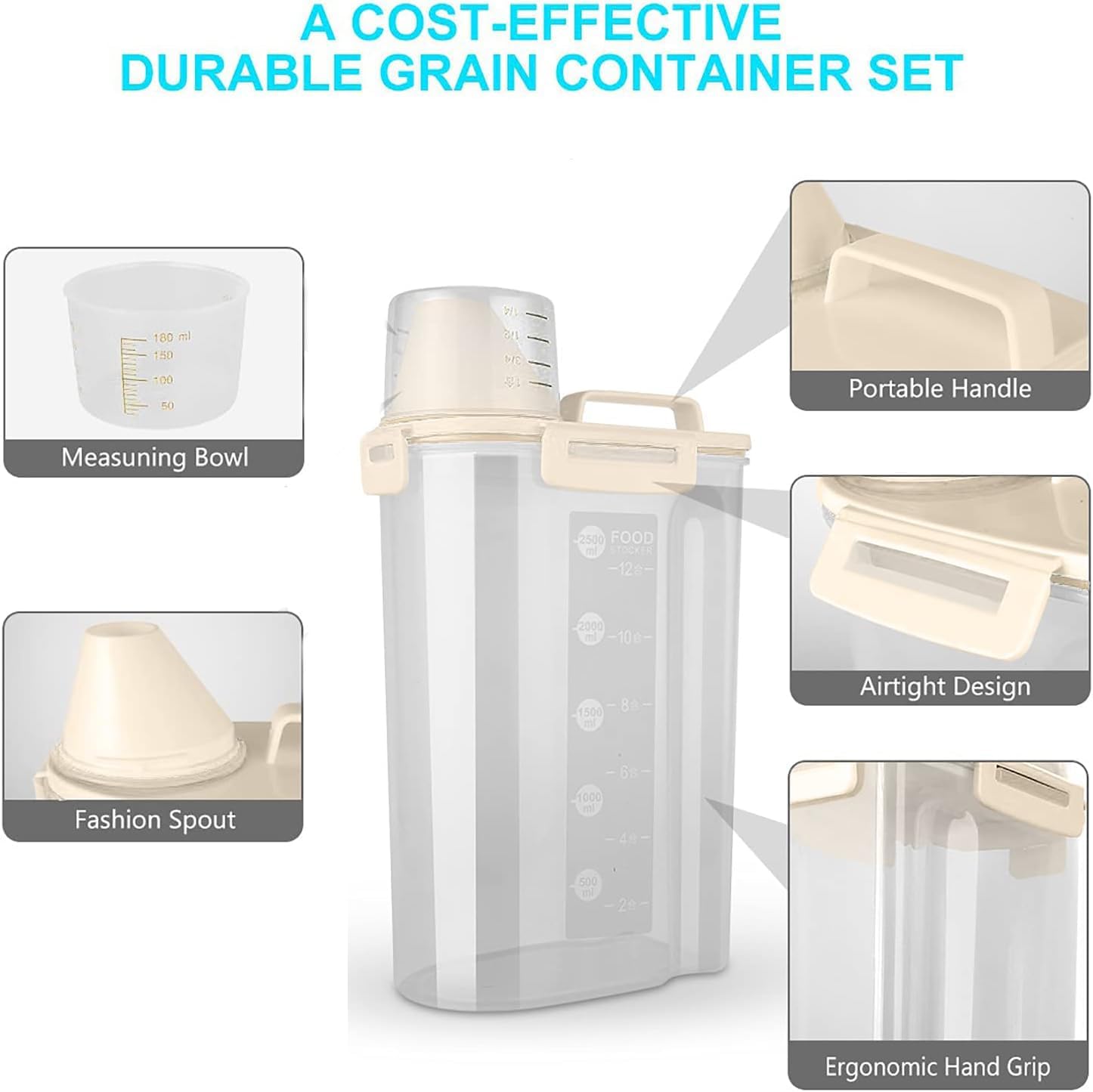 Dry Food Storage Container & Dispenser