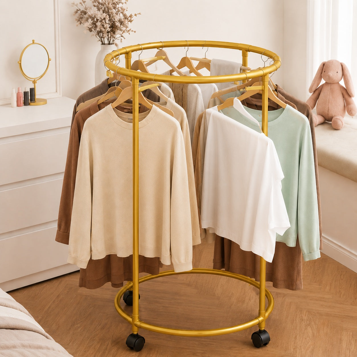 Rolling Clothes Rack