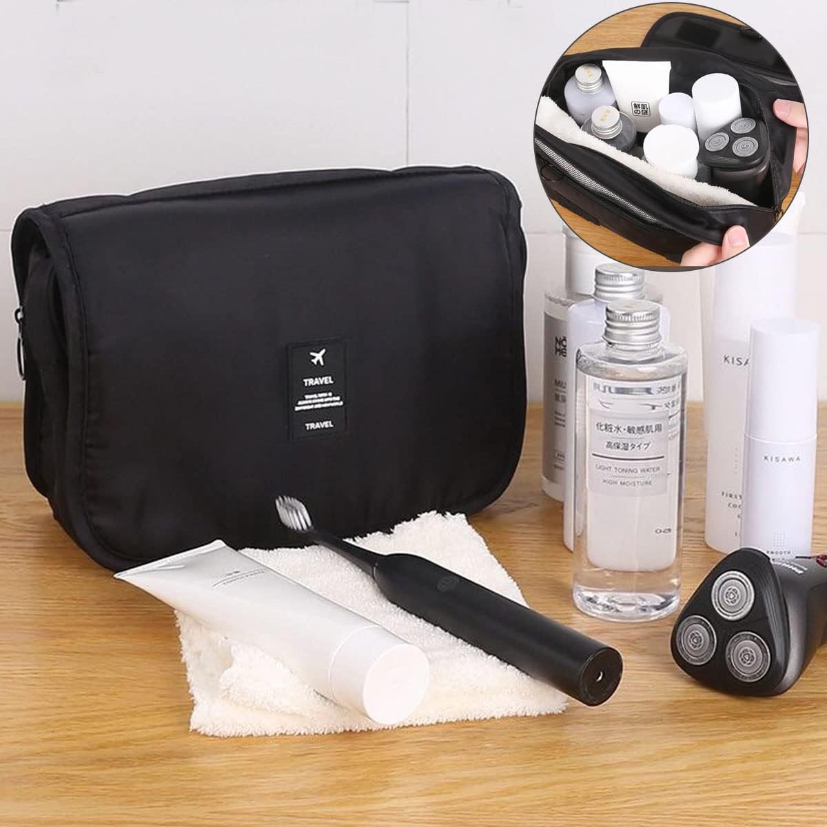 Hanging Travel Organizer Bag with Hook