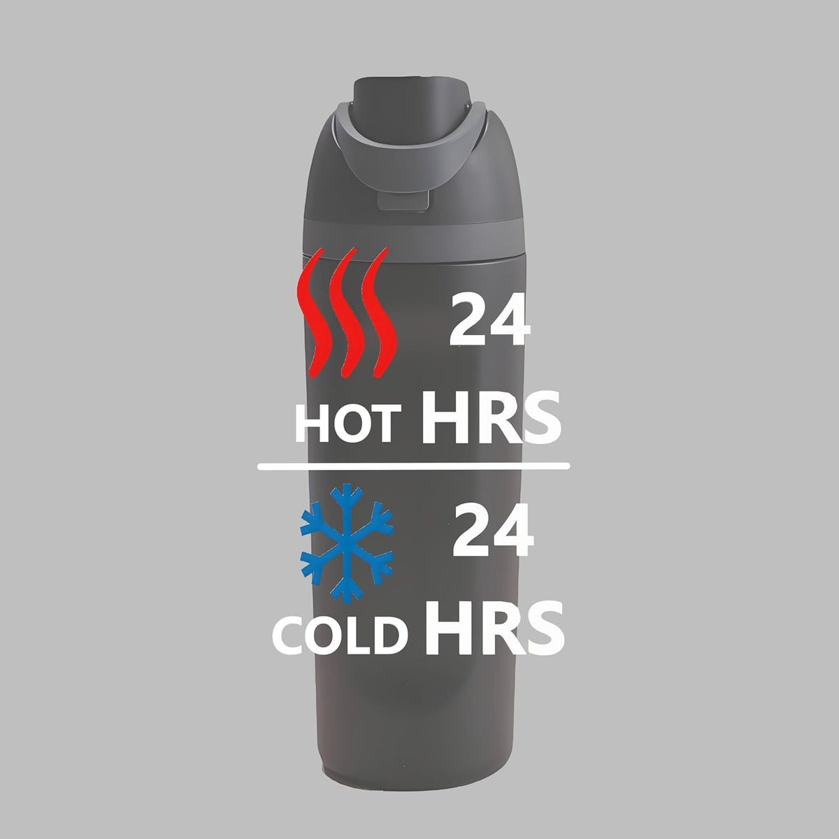 Insulated Stainless Steel Bottle with 2-in-1 Lid