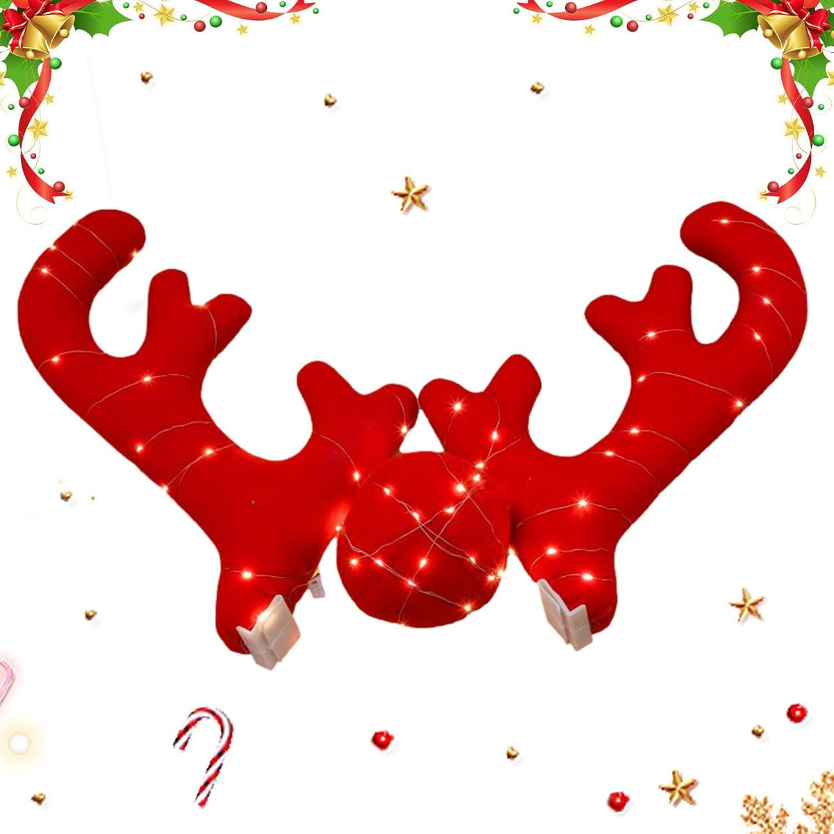 Christmas Reindeer Antlers Car Decoration