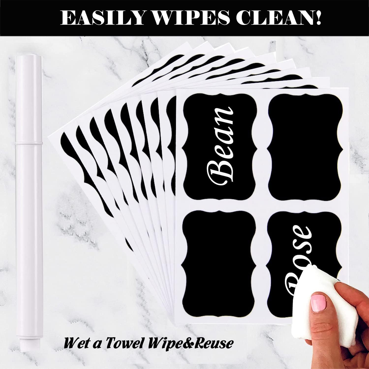 Reusable Label Stickers (Pack of 36)