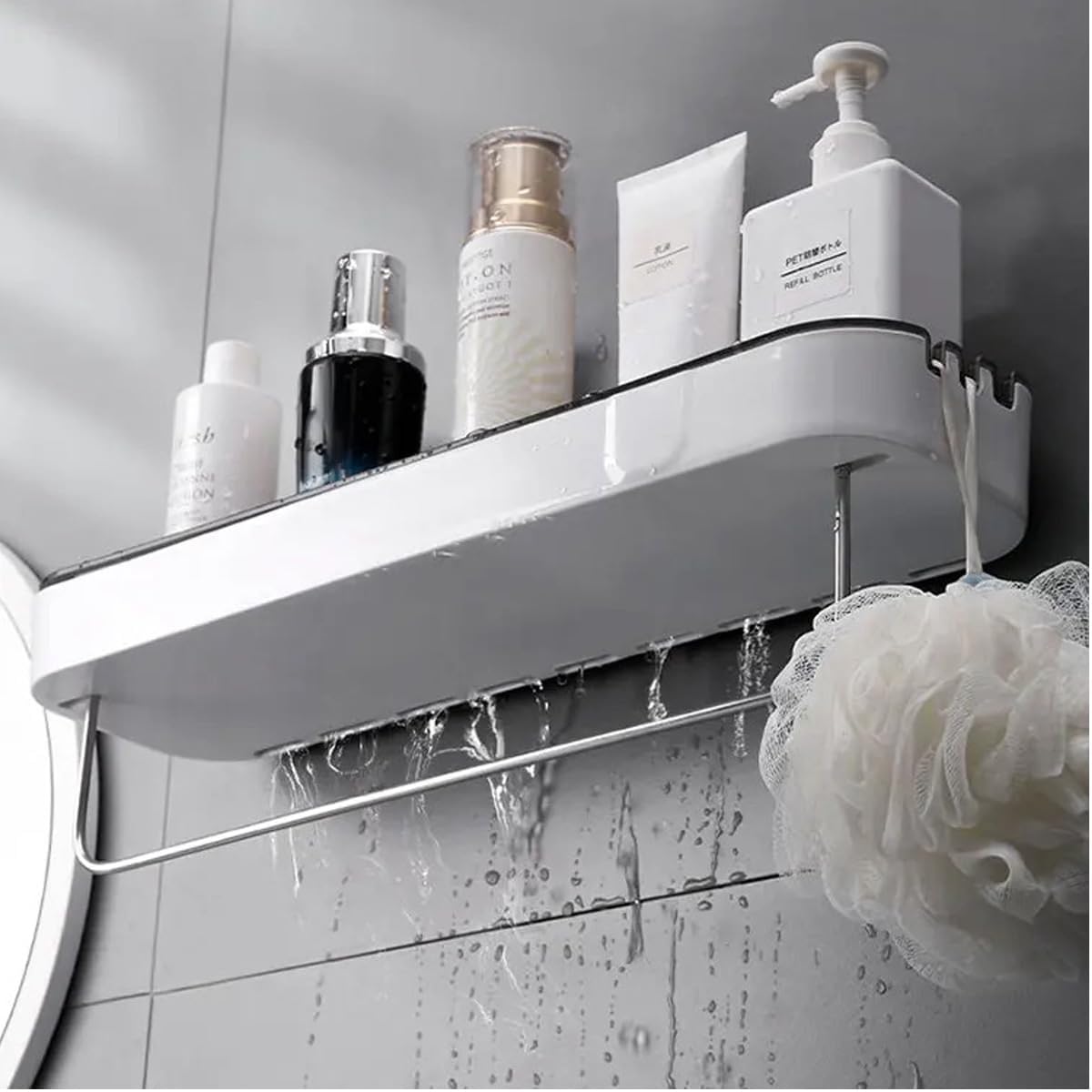 Adhesive Bathroom Storage Rack