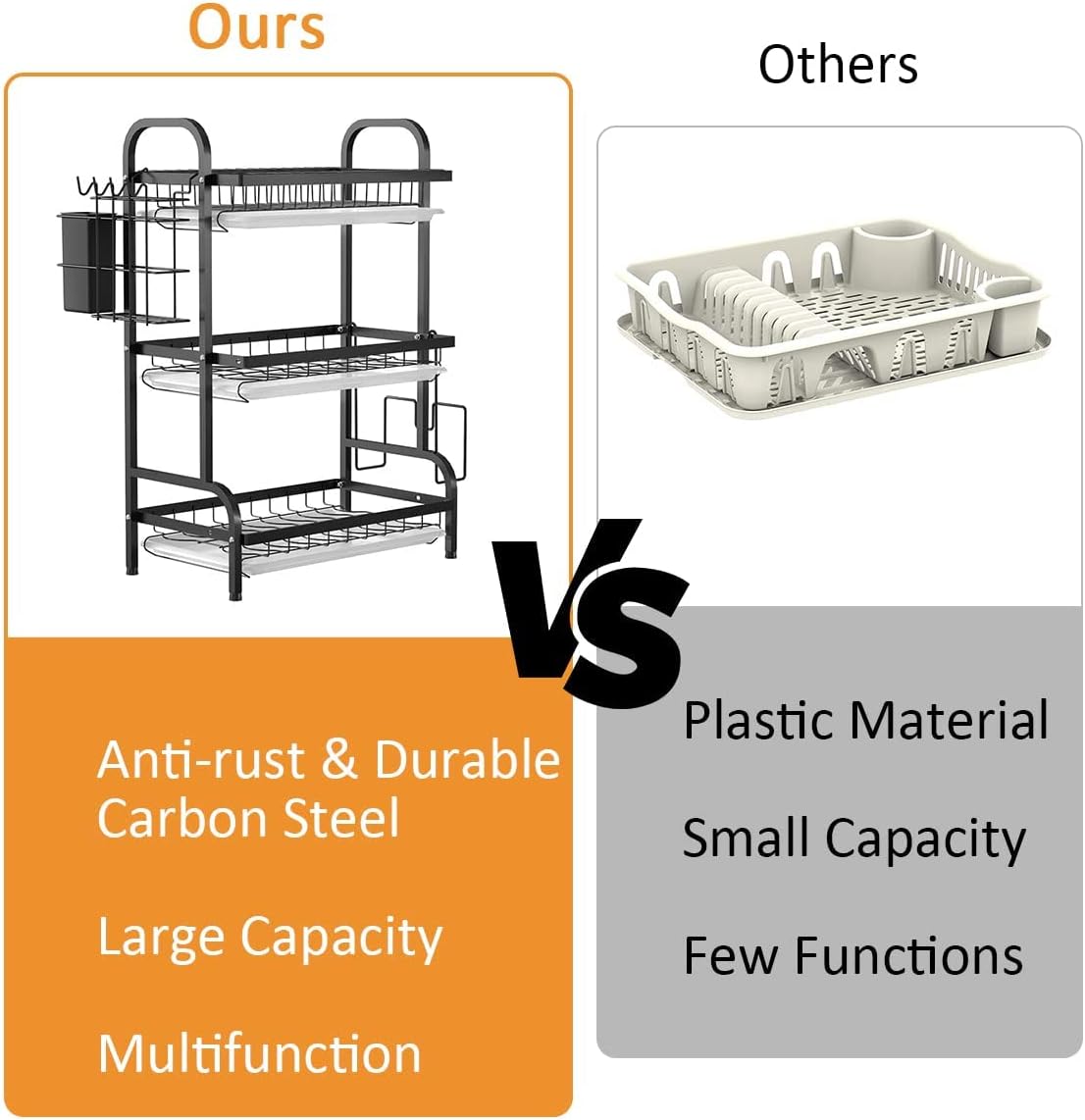 3 Layers Dish Drying Rack