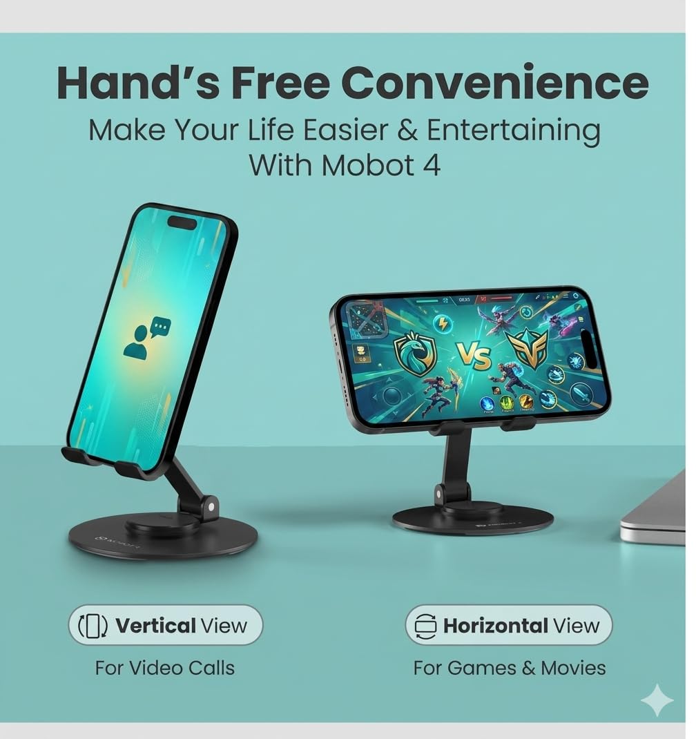 Foldable Aluminum Phone and Tablet Stand
