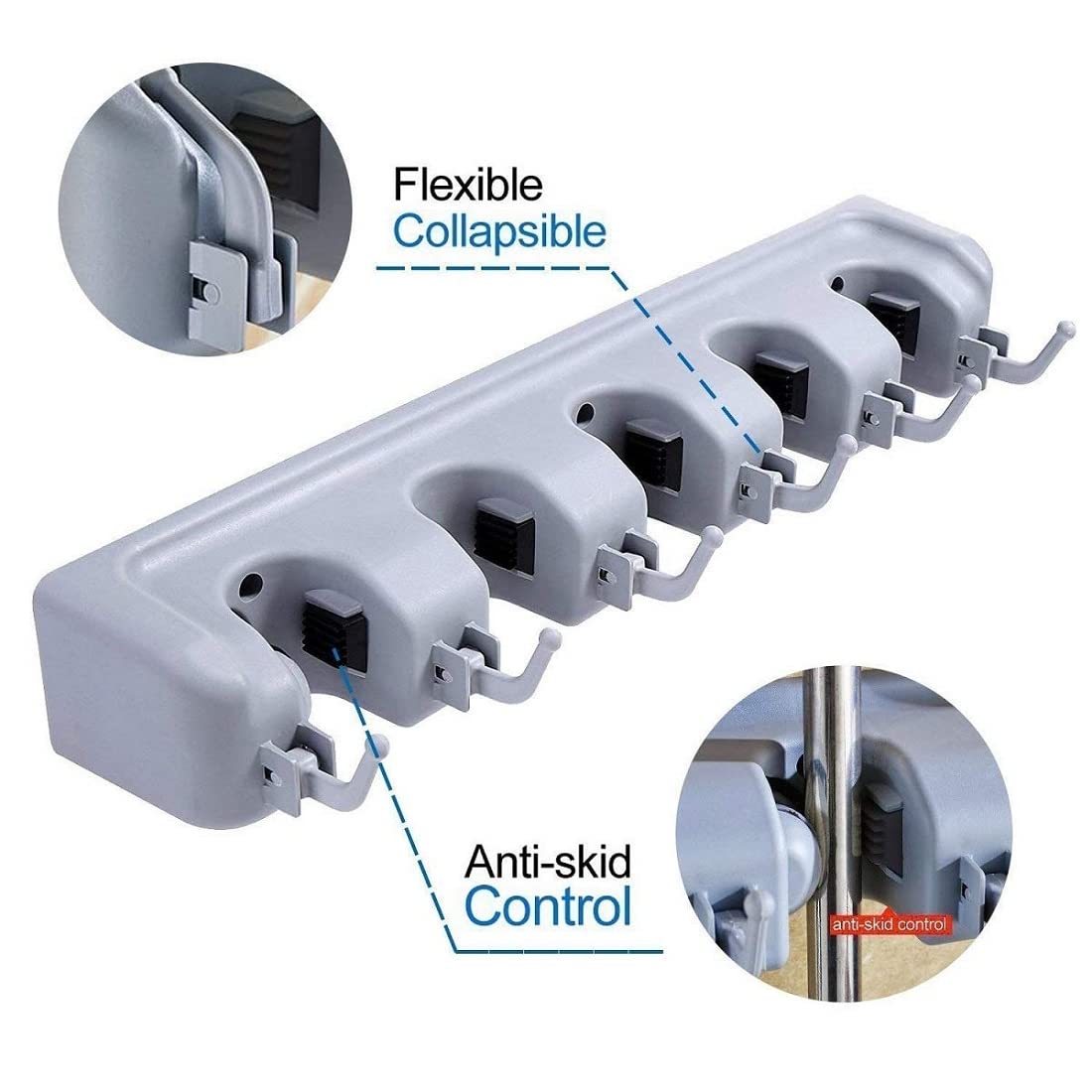 Wall-Mounted Broom Holder