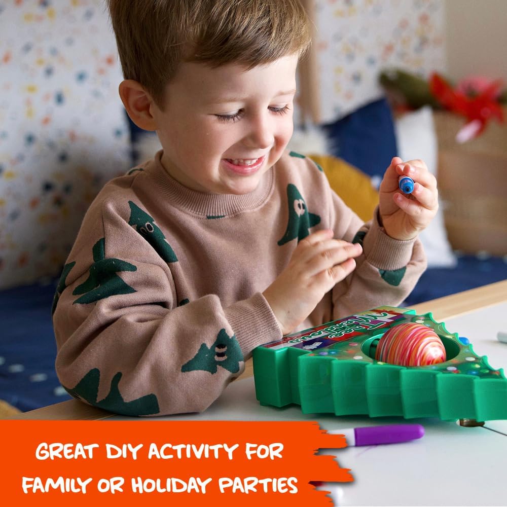 Spin Art Christmas Ornament Craft Kit