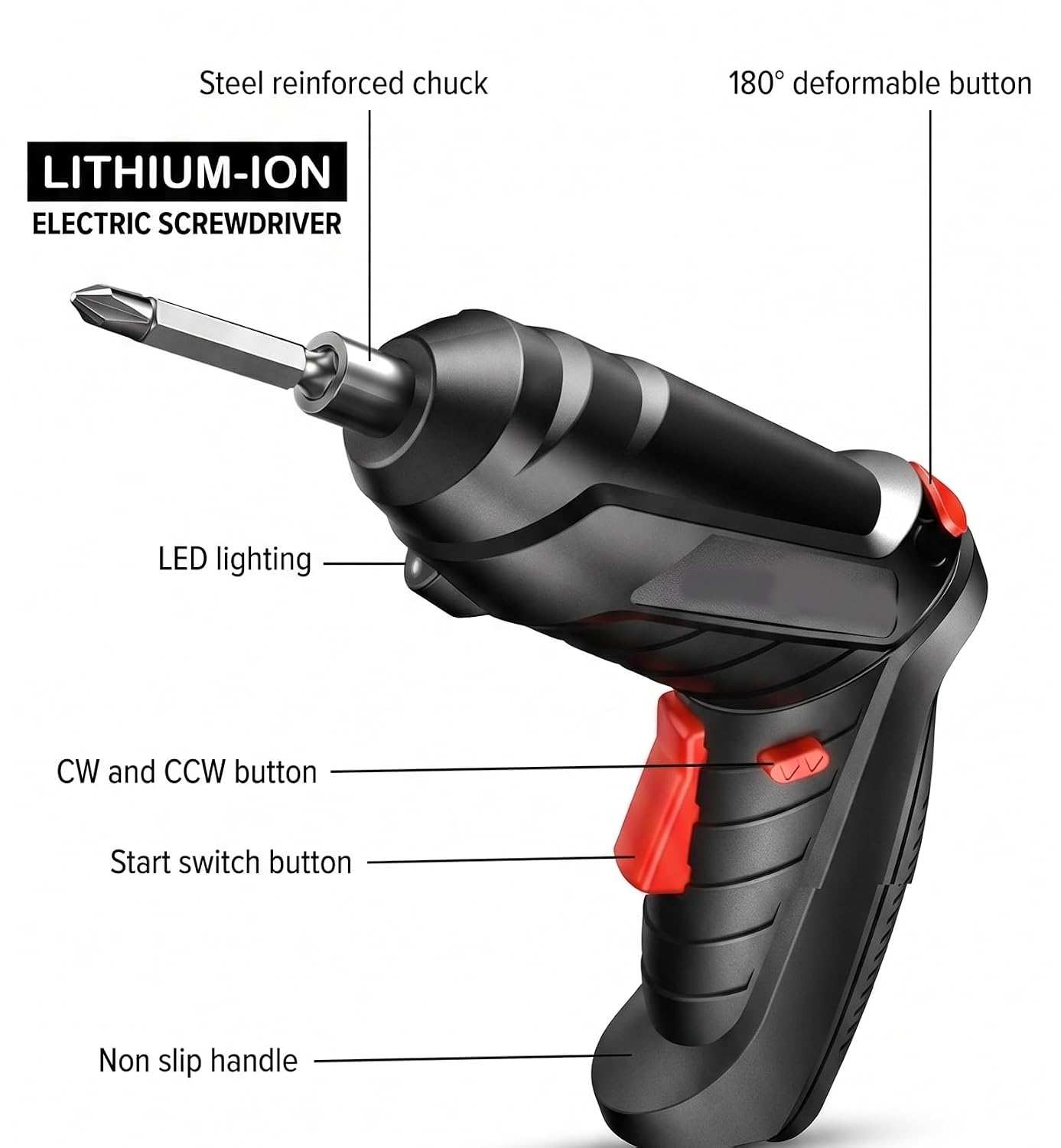 USB Electric Screwdriver Kit with Bit Set