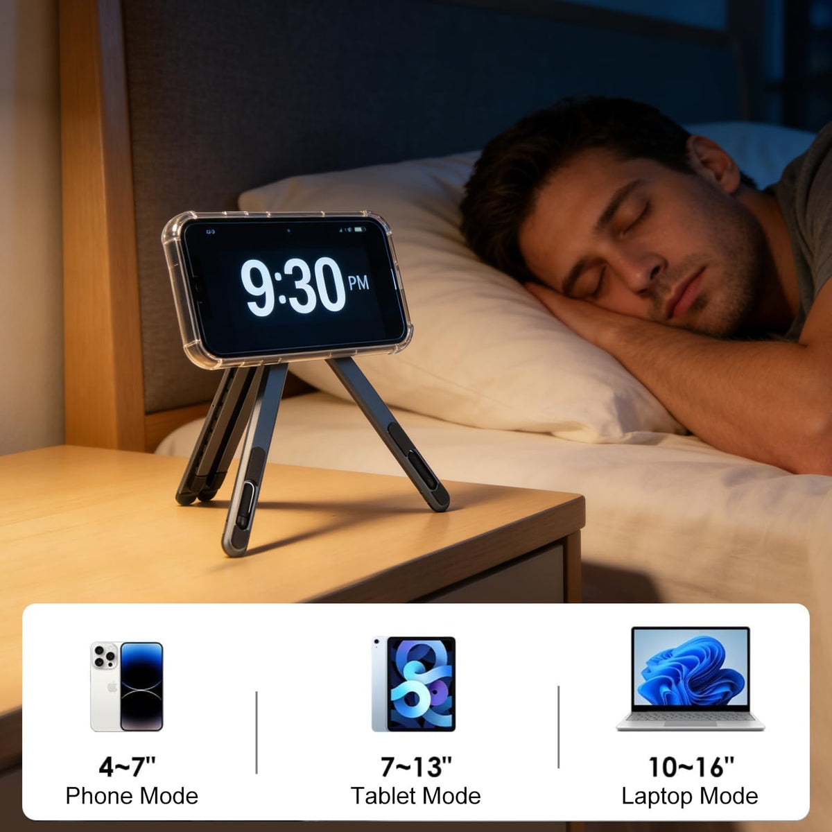 Foldable Magnetic Phone Stand and Selfie Stick