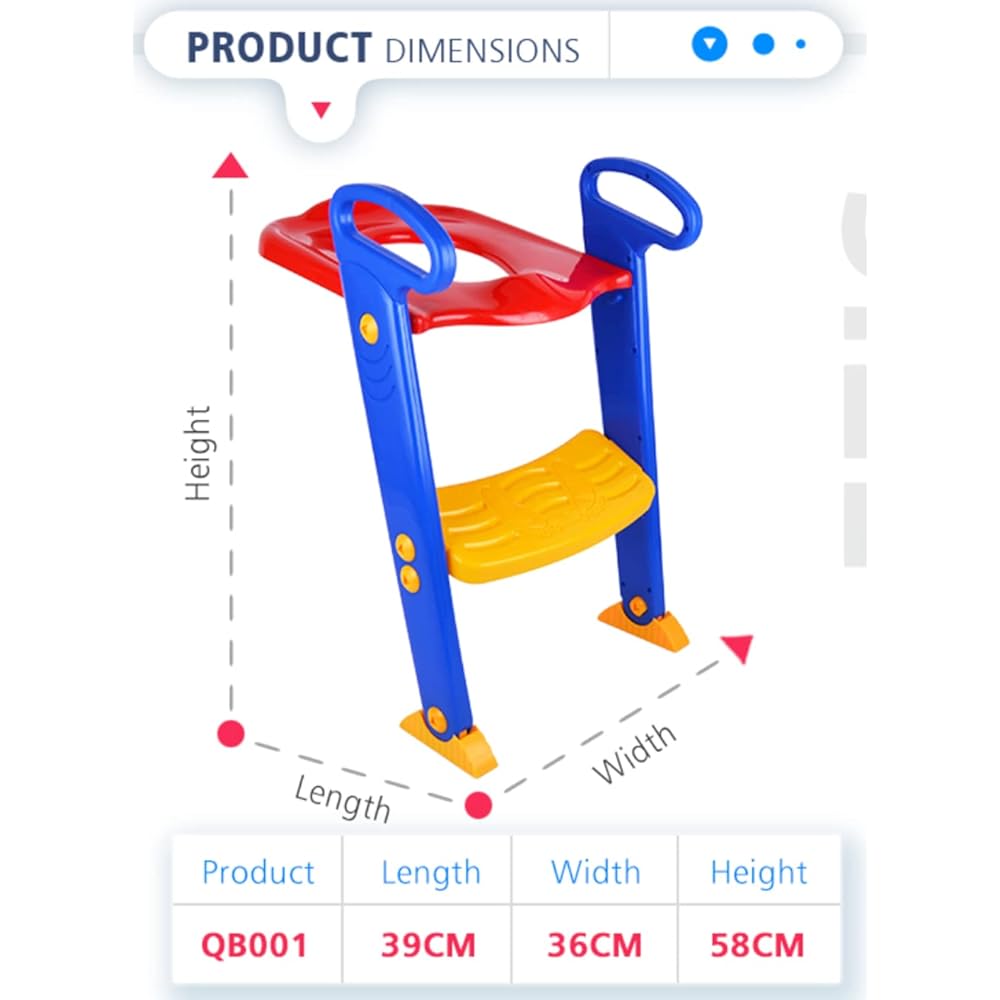 Toilet Seat Foldable Ladder