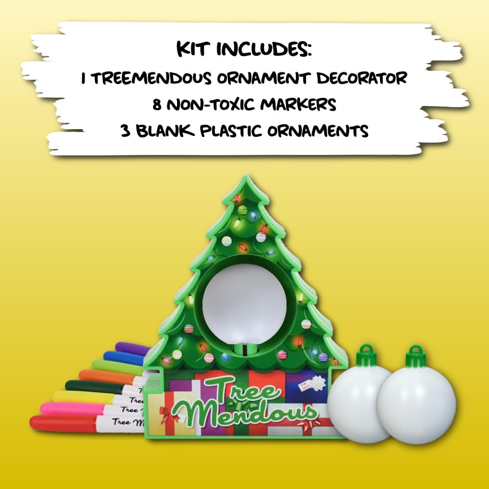 Spin Art Christmas Ornament Craft Kit