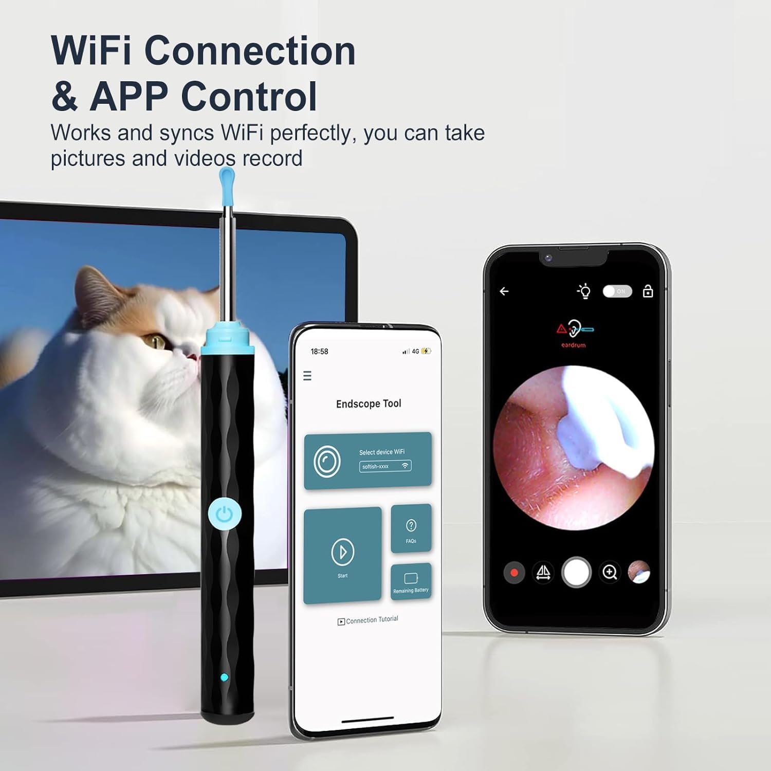 Smart WiFi Ear Cleaner Camera