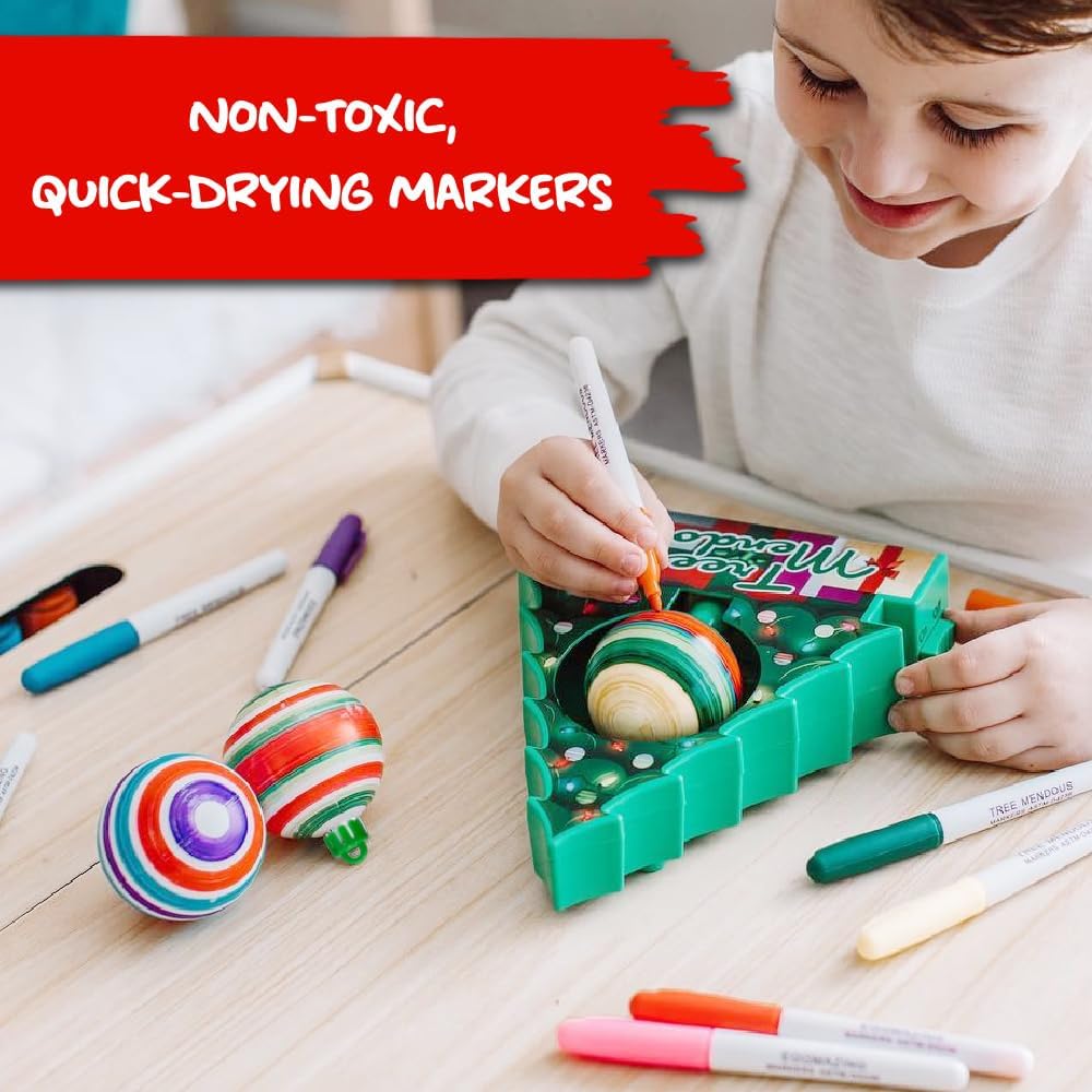 Spin Art Christmas Ornament Craft Kit