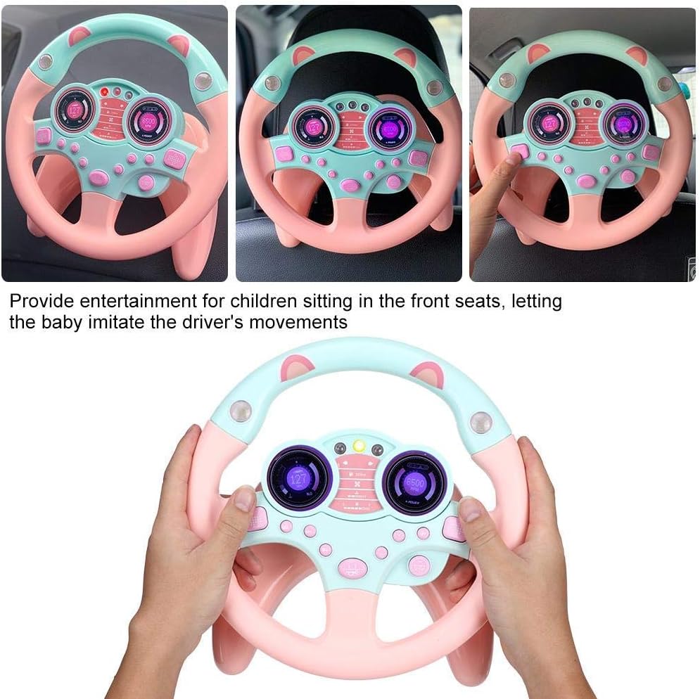 Kids Steering Wheel Toy with Lights