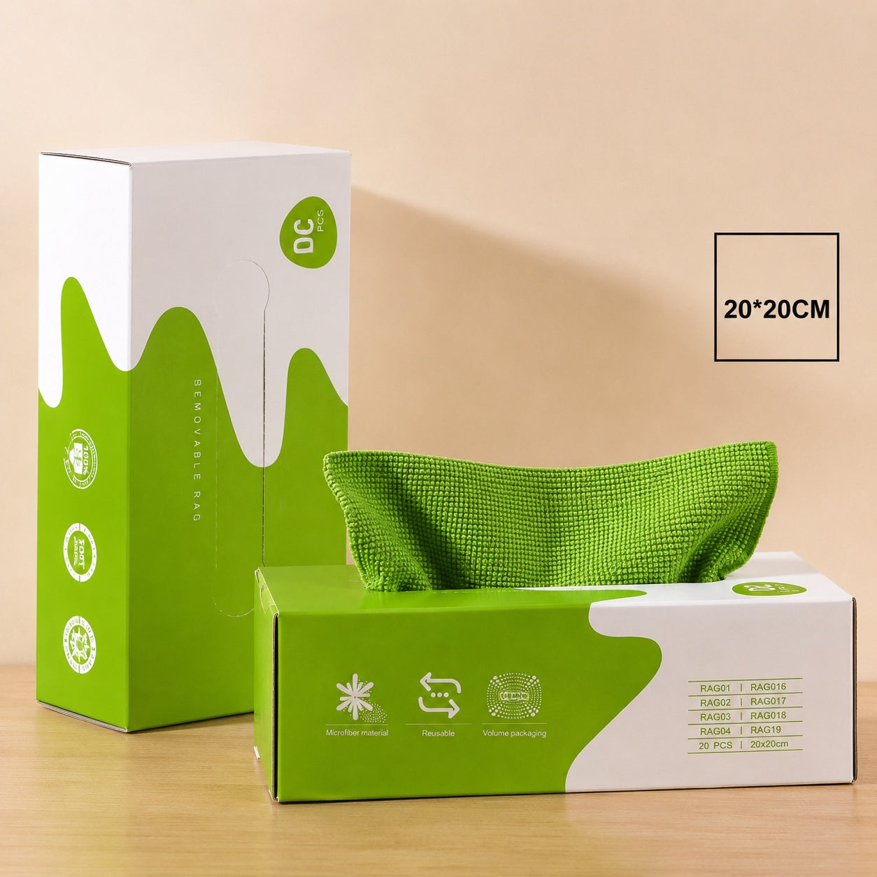 Extractable Microfiber Cloths (Pack of 20)