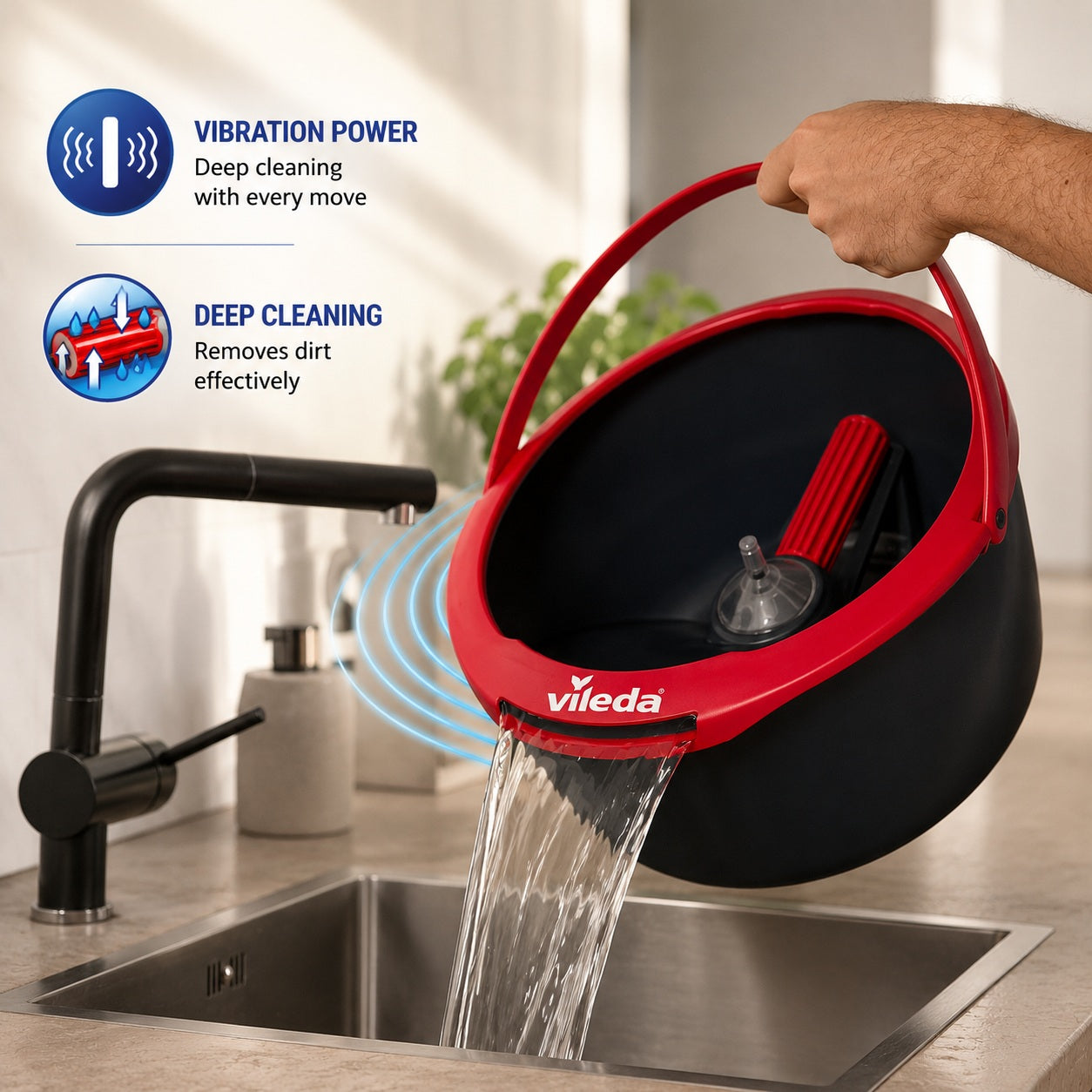 Vileda Spin & Clean Mop Set