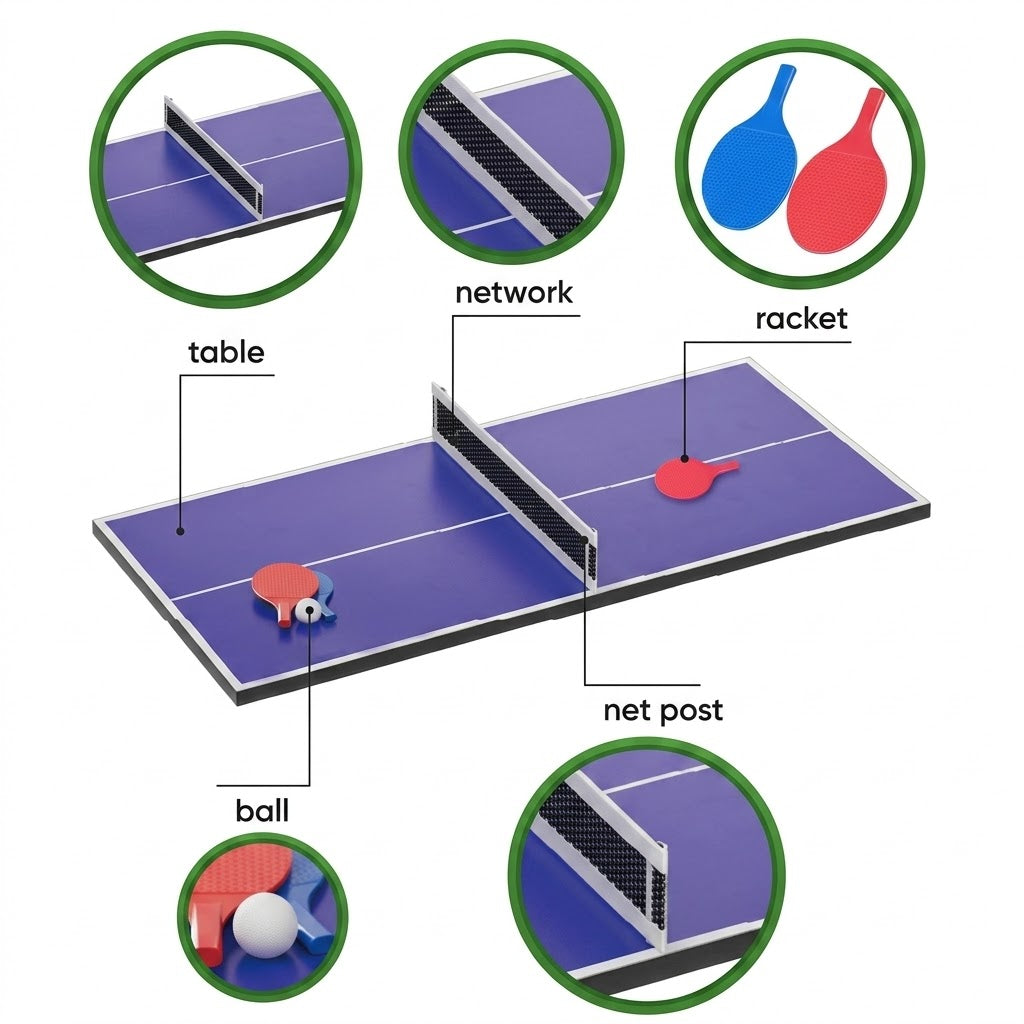 4-in-1 Multi-Game Table Set