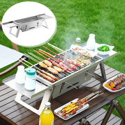Foldable Barbecue Grill with Gloves