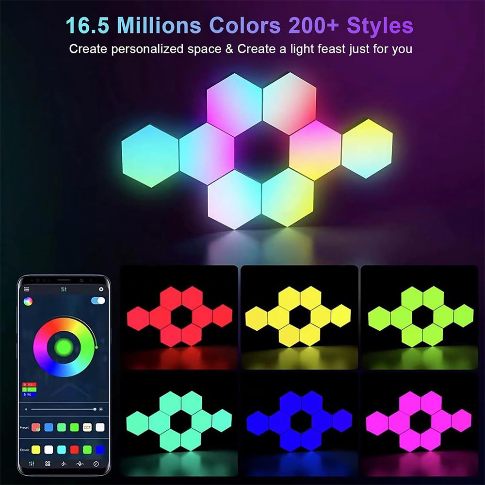 Smart Hexagon LED lights (6 PCS)