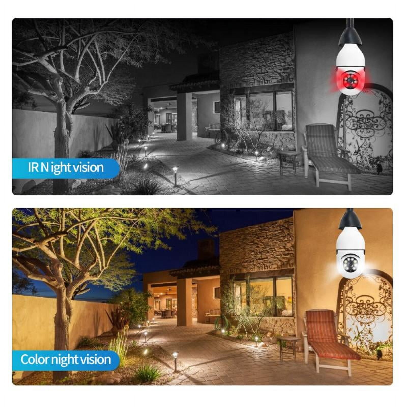 Light Bulb Security Camera 720P