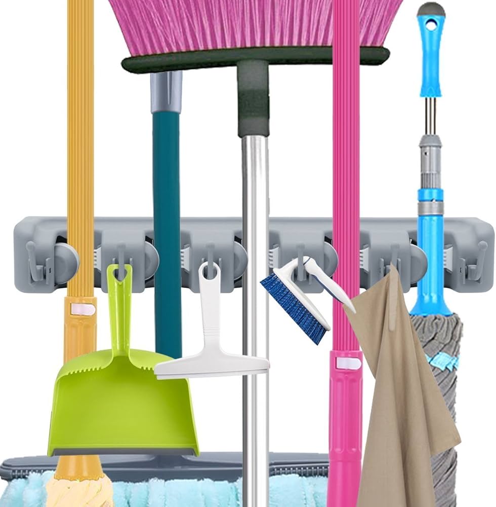 Wall-Mounted Broom Holder