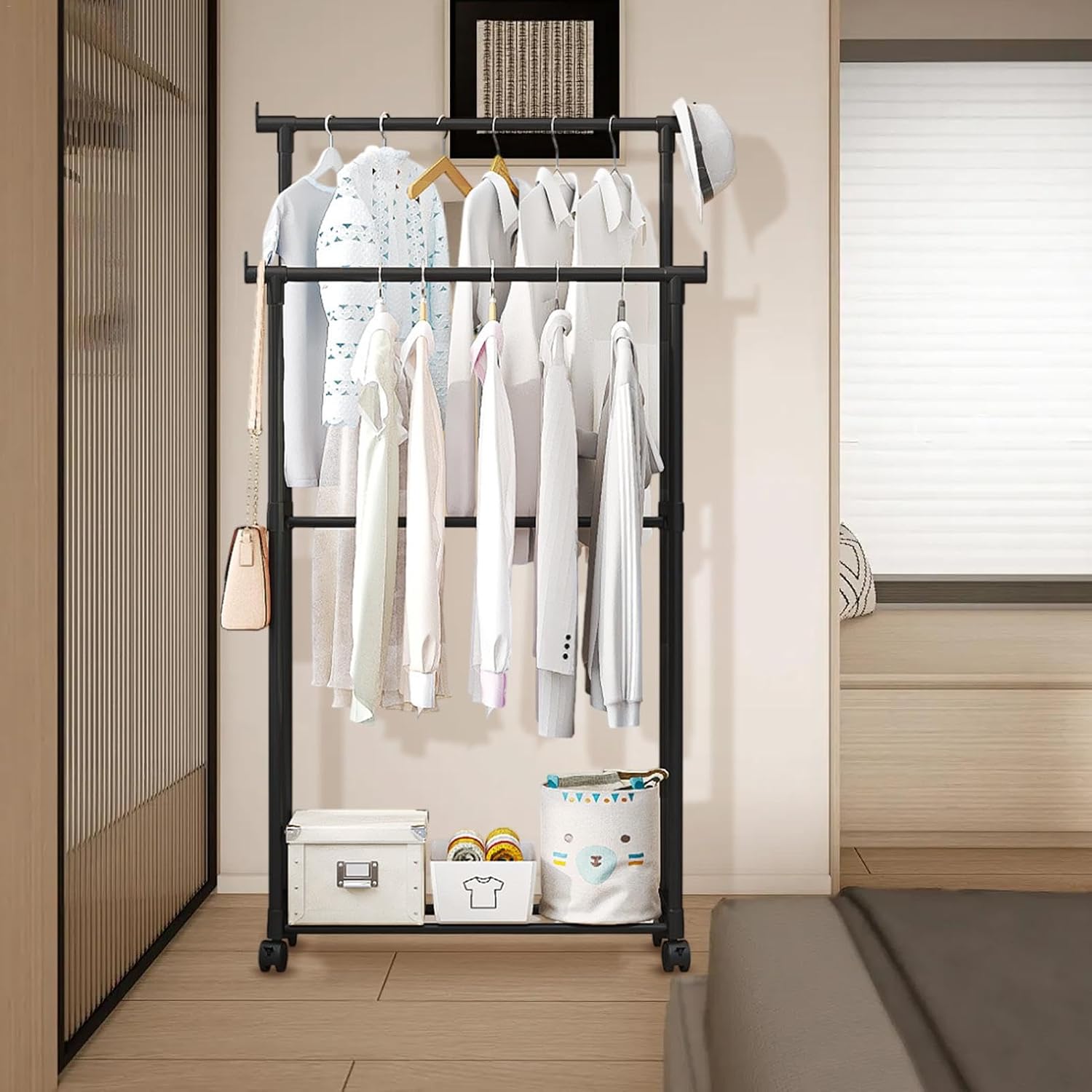 Double Garment Rack