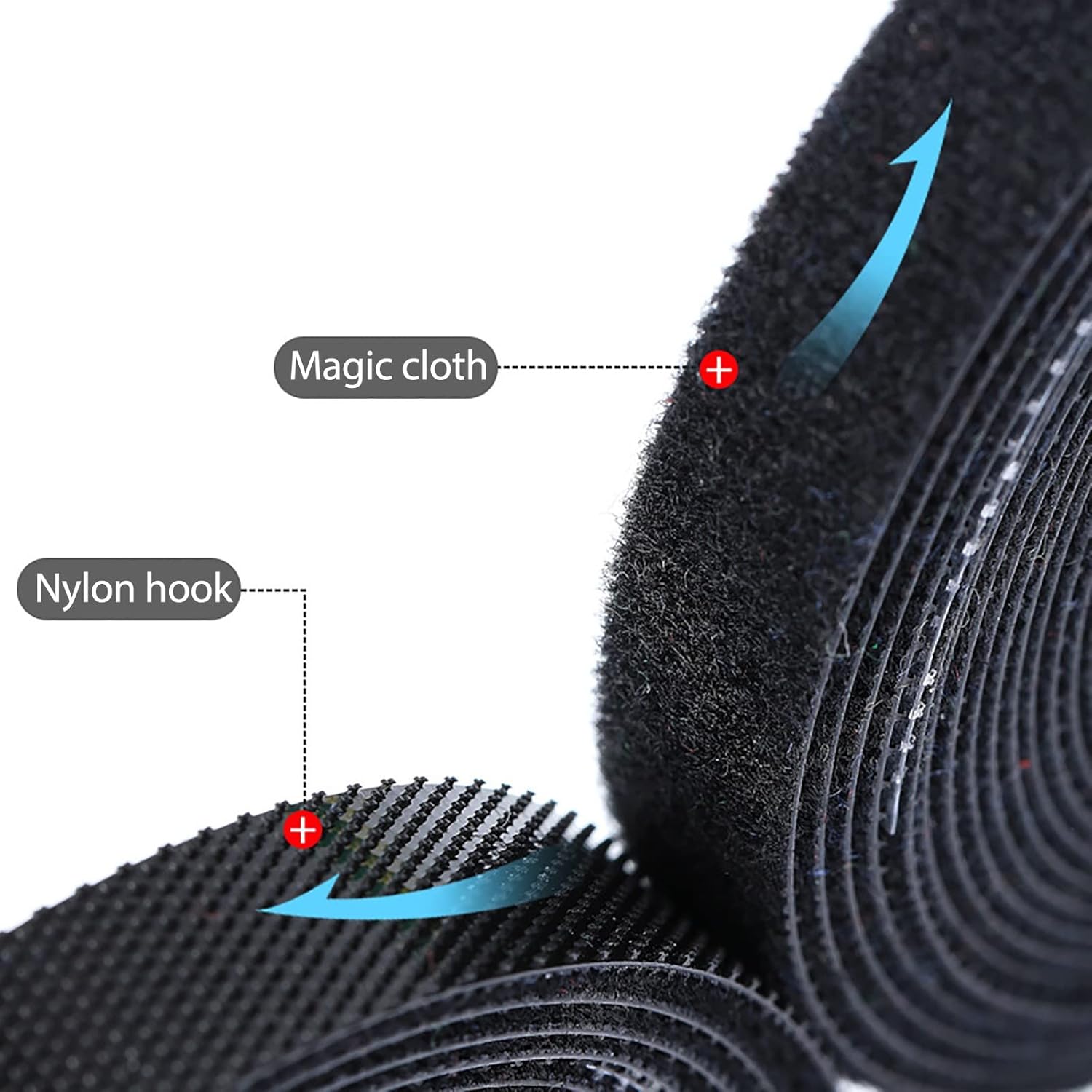 Hook & Loop Tape Set (Pack of 6 Colors)