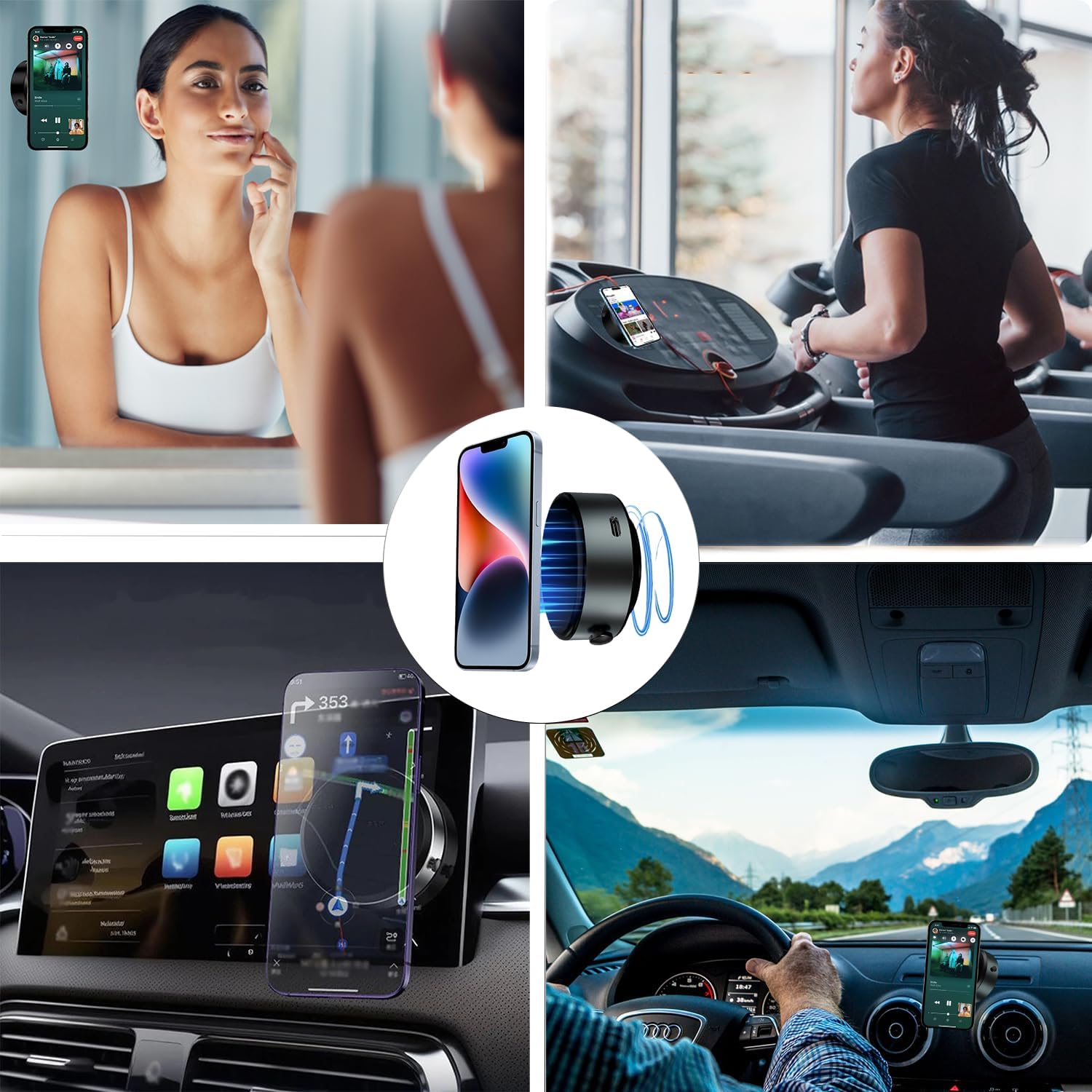 Electric Suction Phone Magnetic Holder