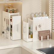 Hidden Sliding Condiment Rack