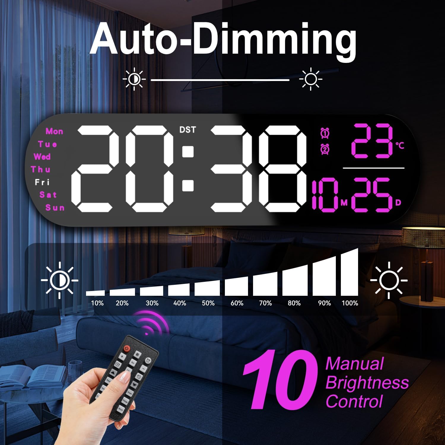 Smart LED Wall Clock