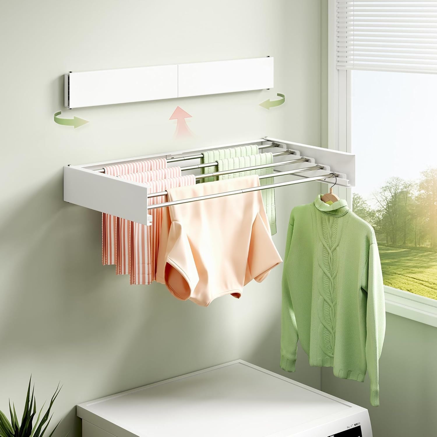 Wall Mounted Foldable Drying Rack