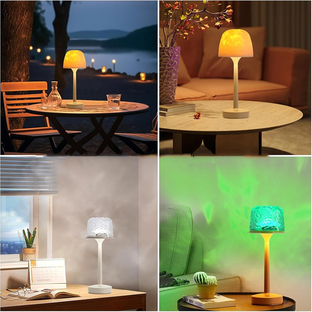 16-Color Ocean Wave Projector Shower Lamp