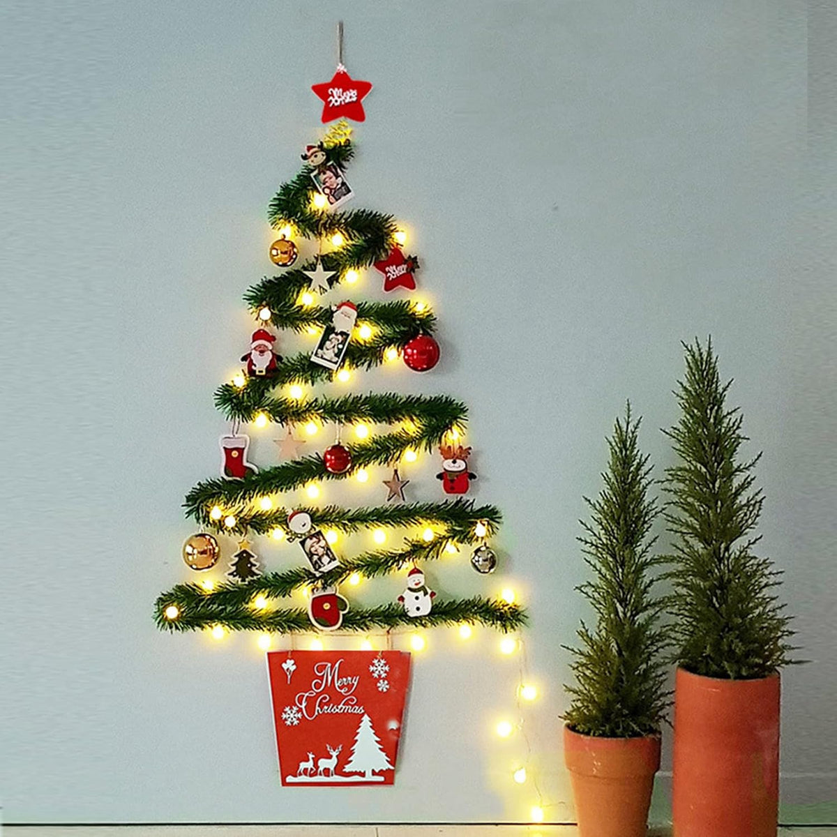 Christmas Garland with Lights