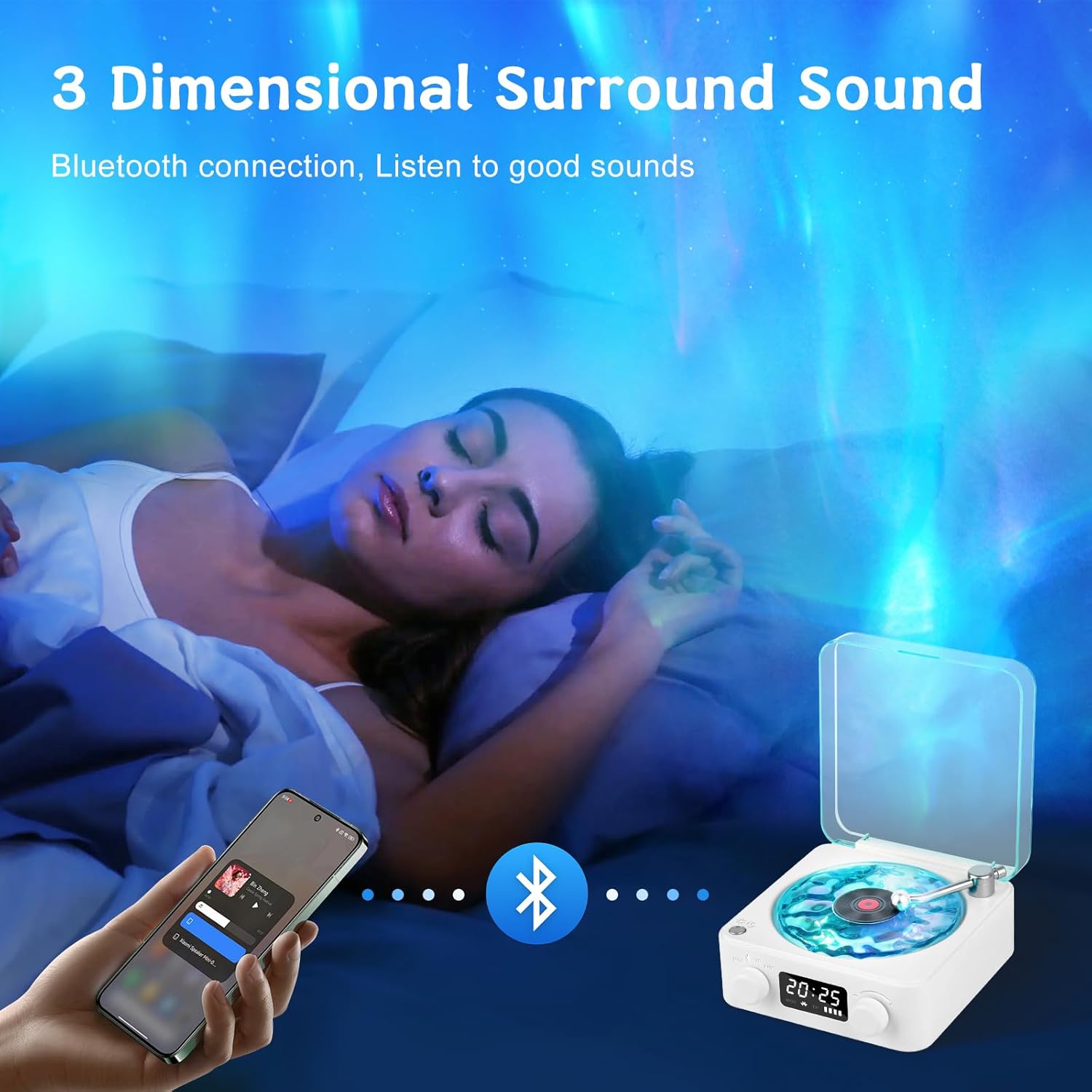 Waves Vinyl Speaker and Projector