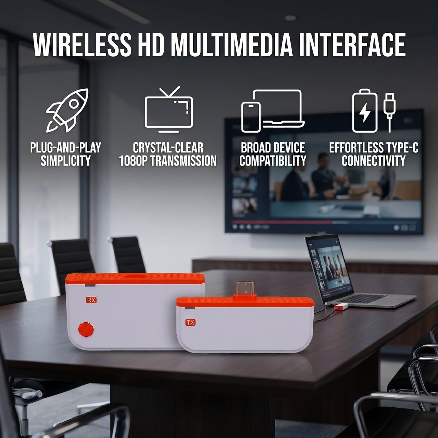 Wireless HDMI Transmitter and Receiver