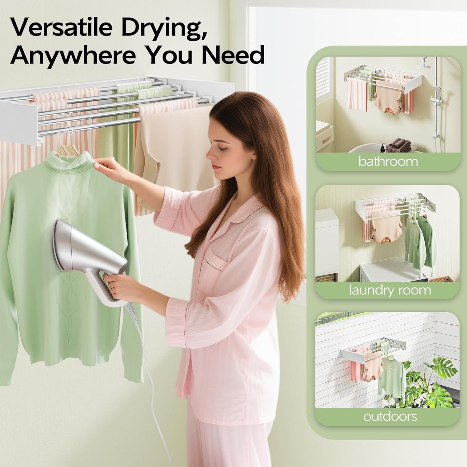 Wall Mounted Foldable Drying Rack