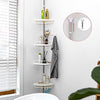 4 Tier Adjustable Shower Corner Shelf