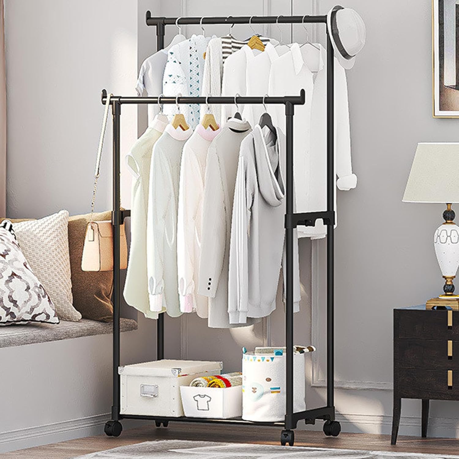Double Garment Rack