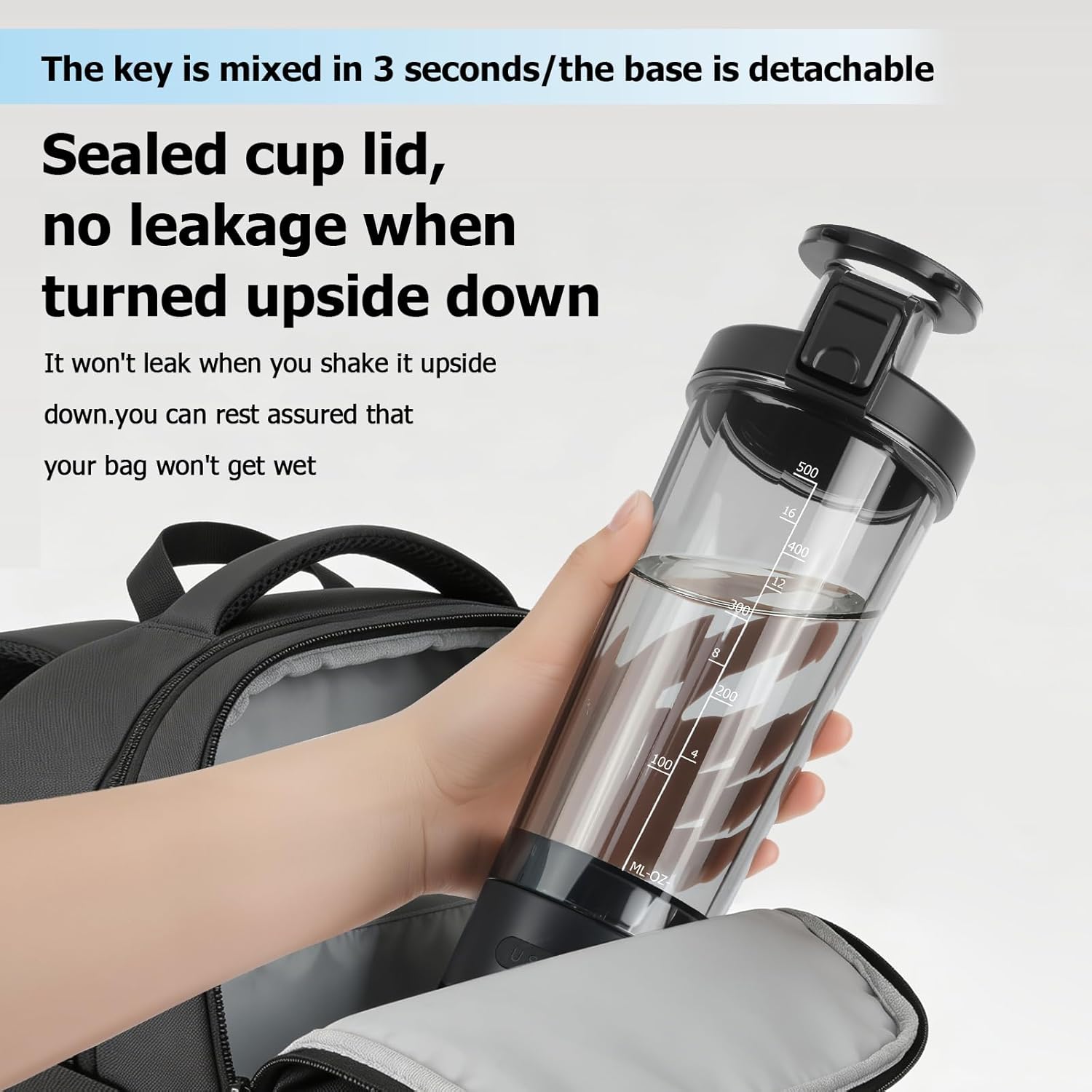 Bottle with Magnetic Phone Holder