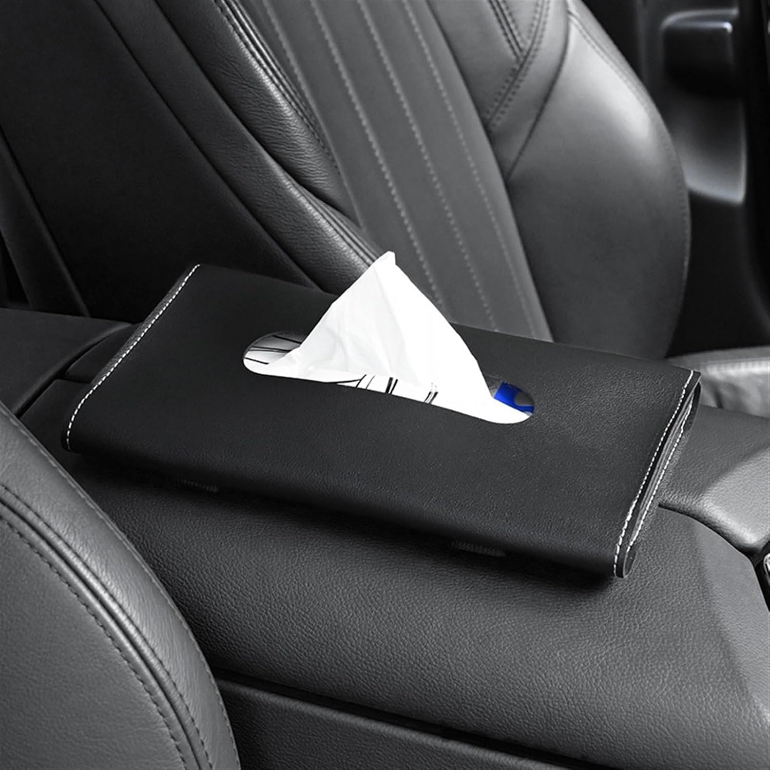 Leather Car Tissue Box for Sun Visor