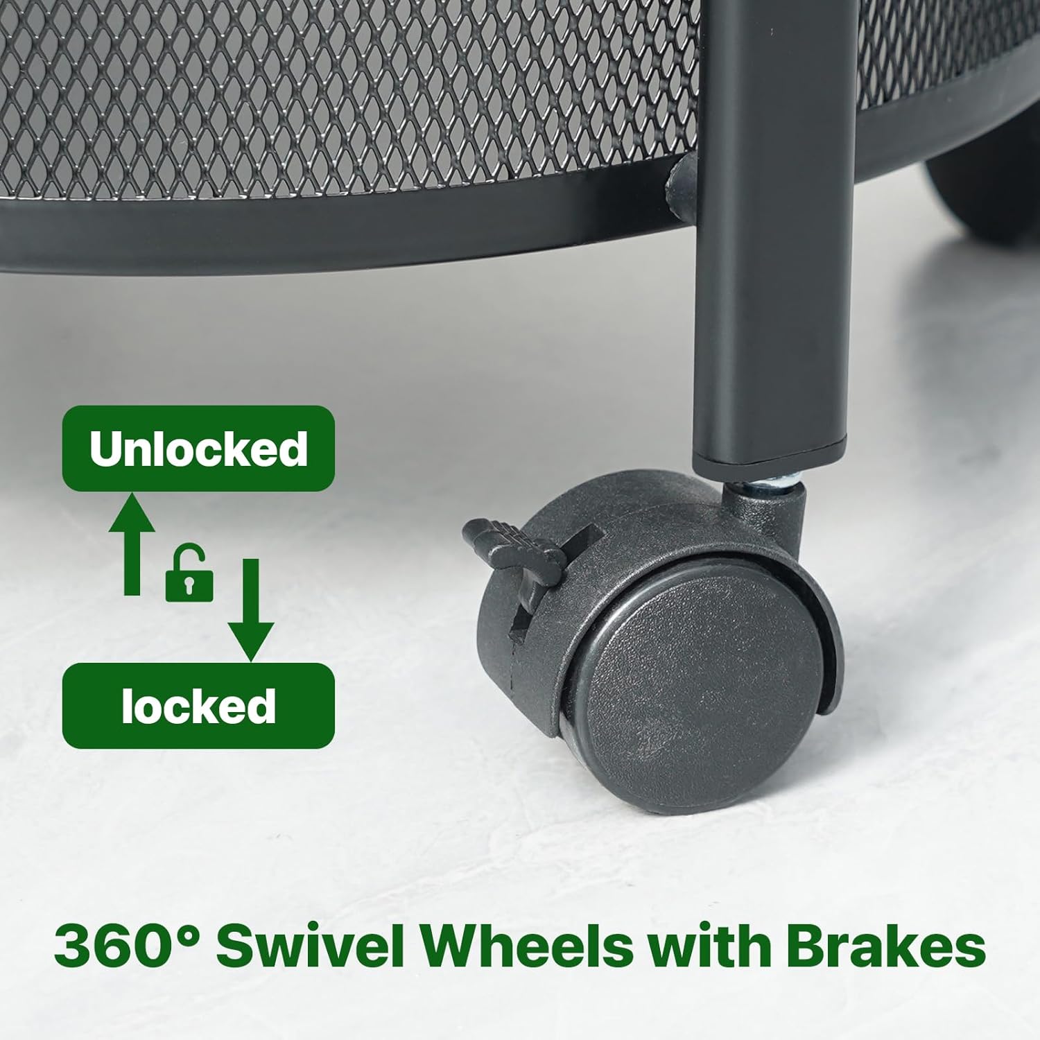 3 Layer Rolling Foldable Cart