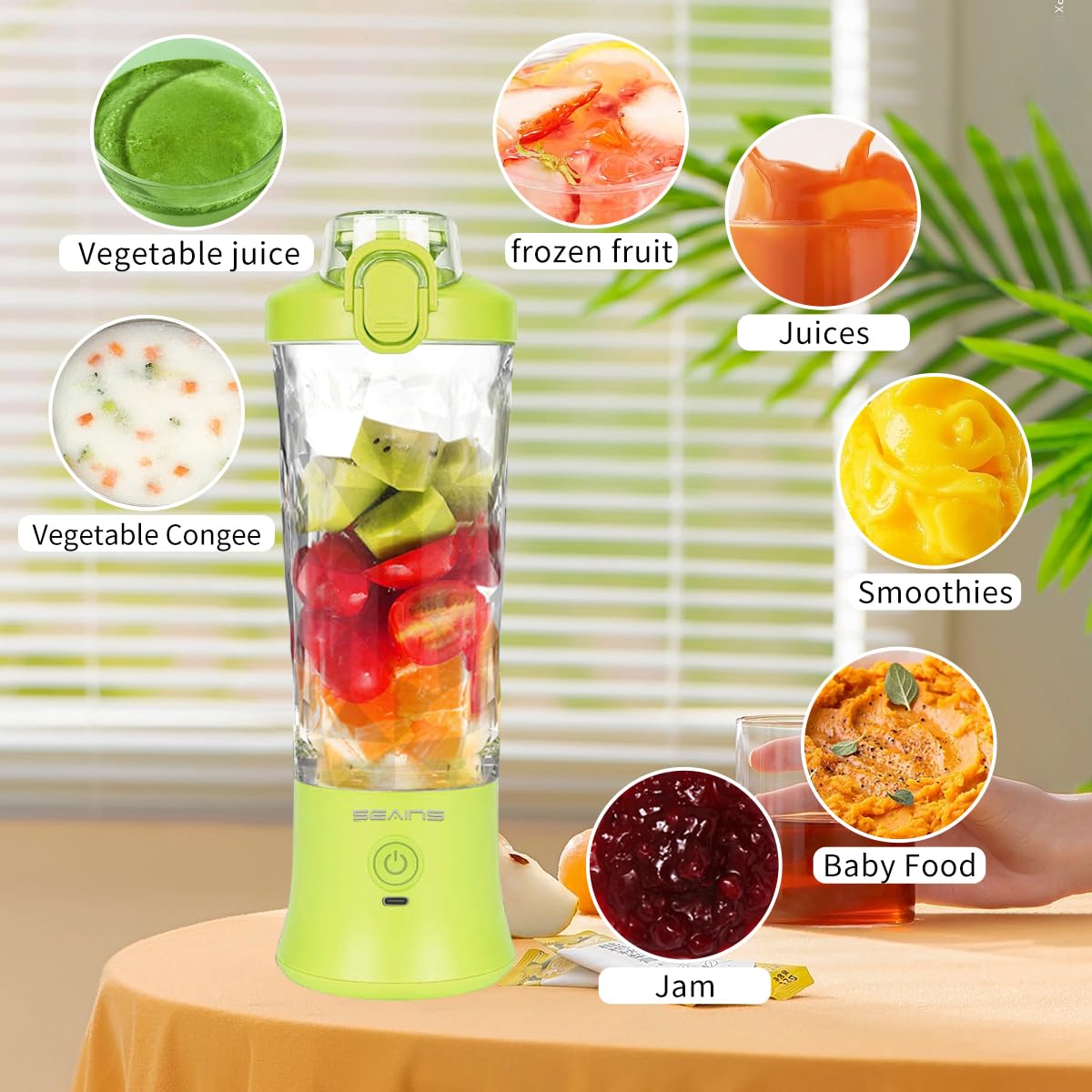 Portable USB Blender with Travel Cup