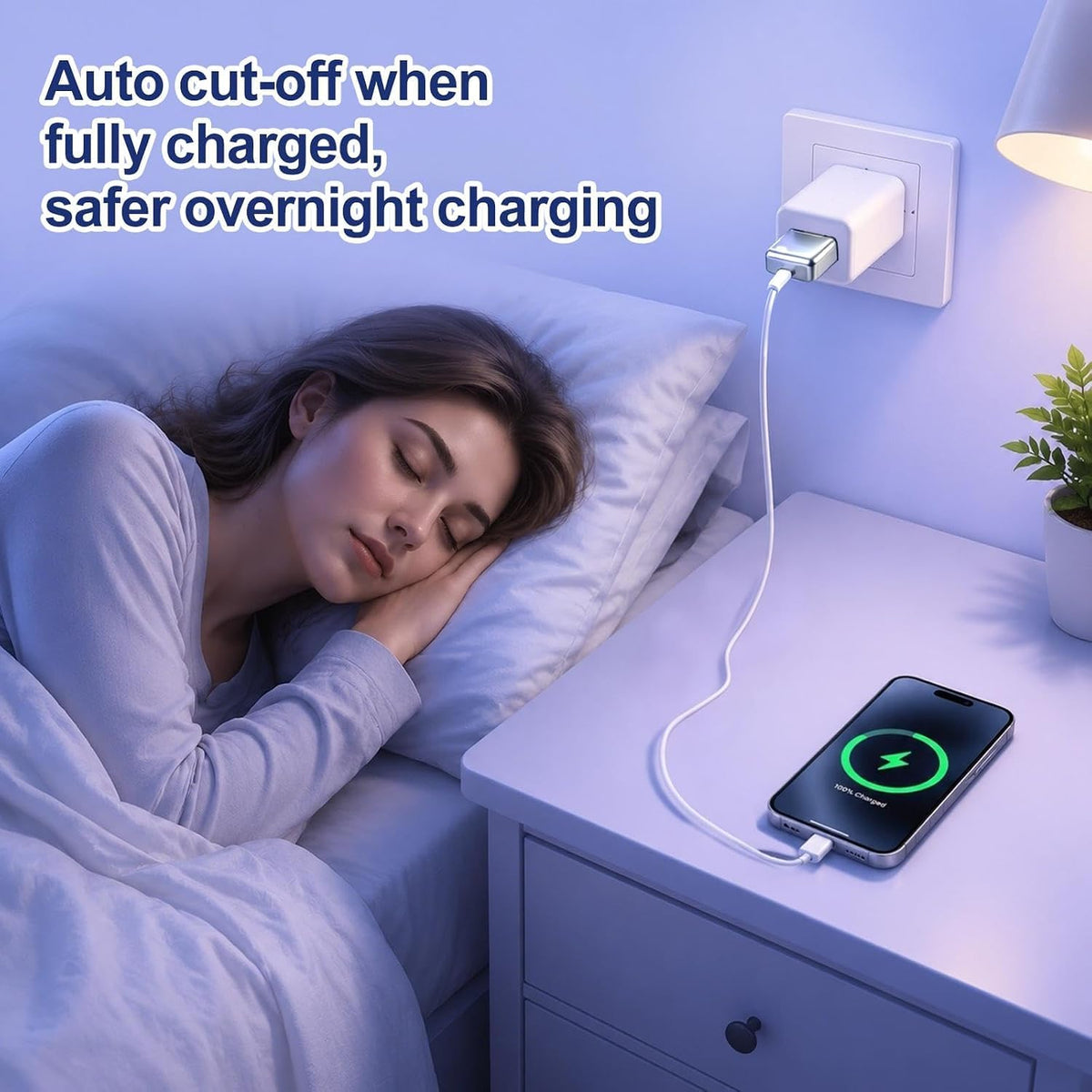 Smart Auto Stop USB-C Charging Adapter