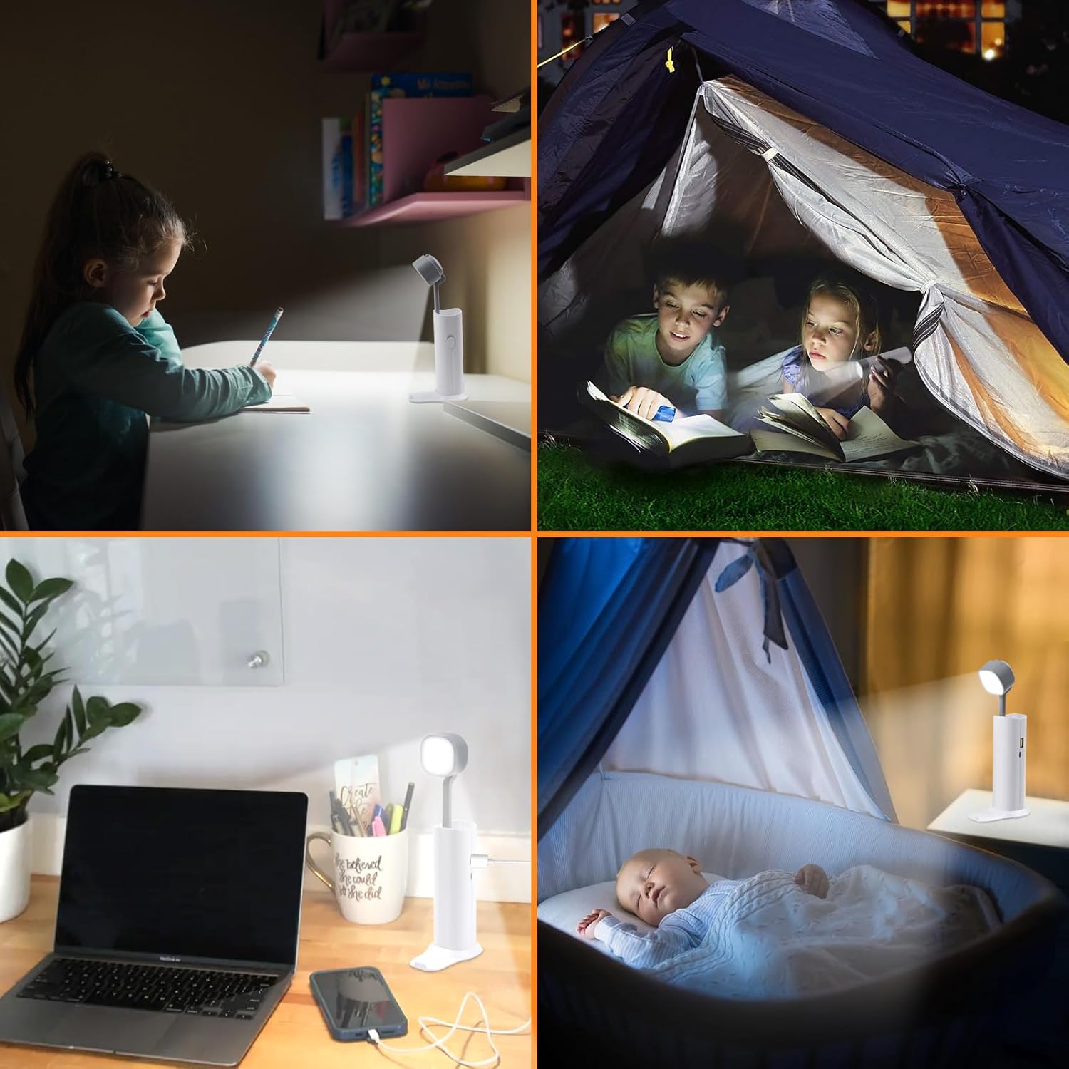 Foldable LED Lamp and Power Bank