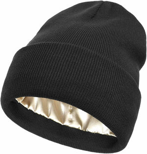 Satin lined winter hat
