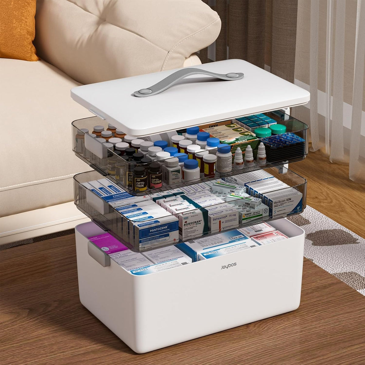 3-Tier Medicine Storage Organizer Box