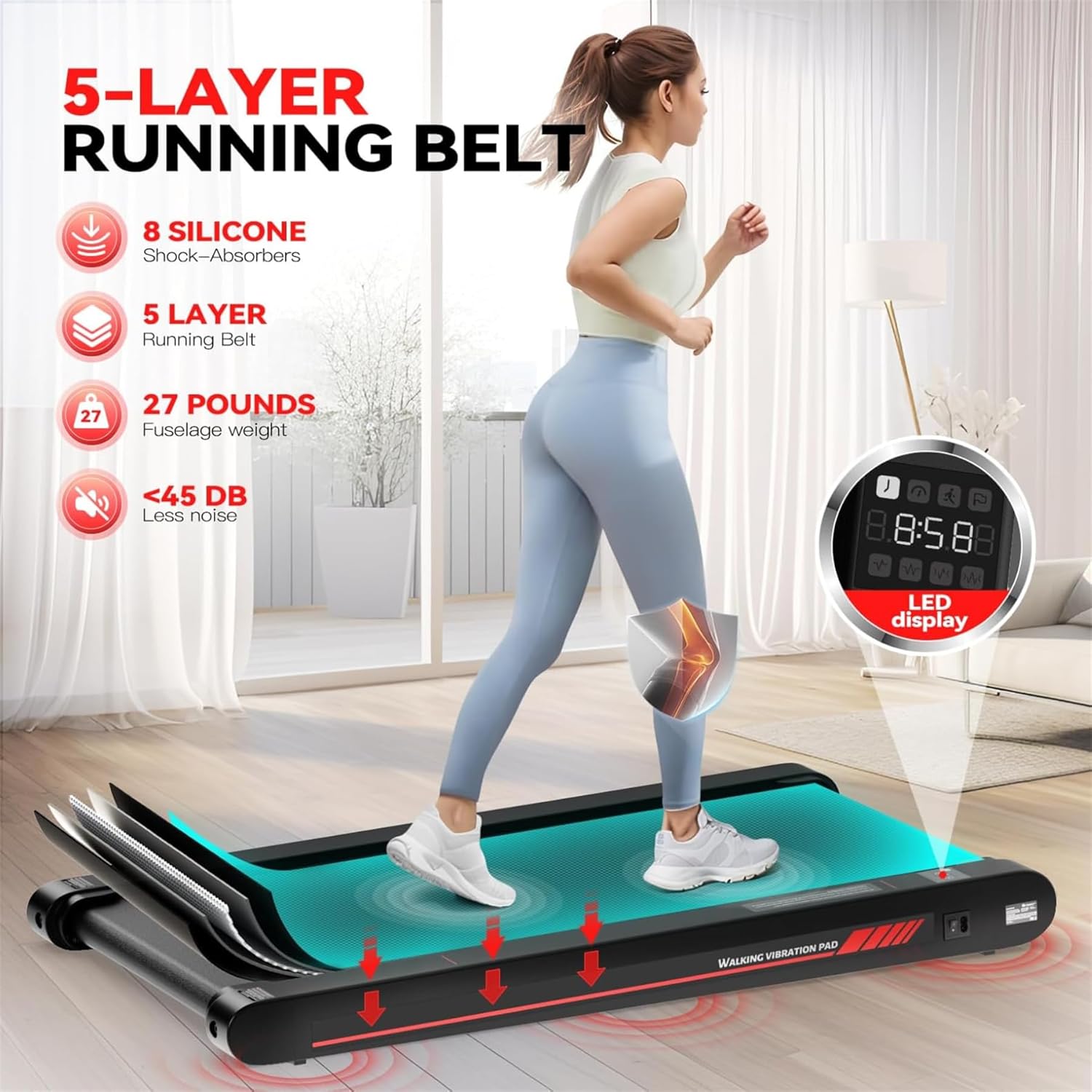 Treadmill With Vibration Pad