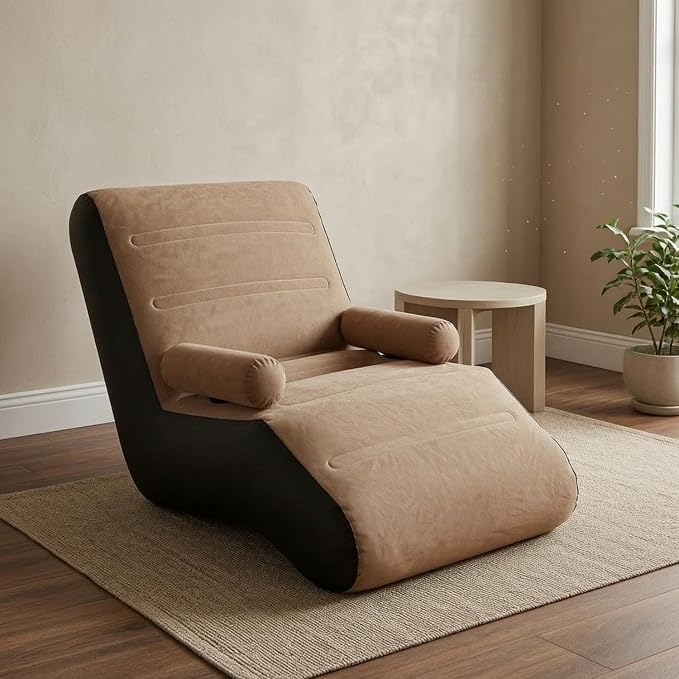 S-Shaped Inflatable Lounge Chair with Pump