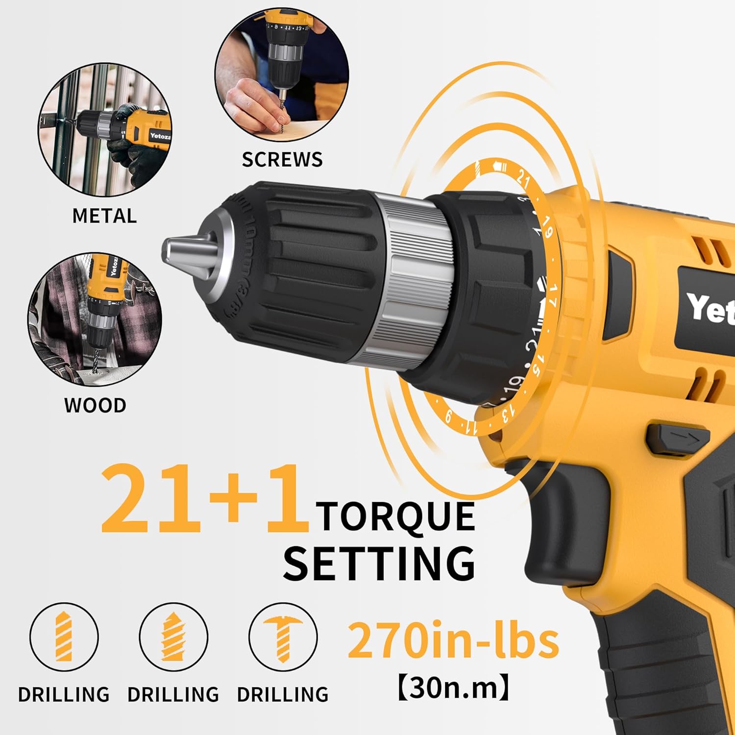 Dunlandi 24V Rechargeable Drill Kit